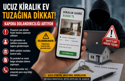 İnternette Ucuz Kiralık Ev Tuzağı: Kapora Dolandırıcılığına Dikkat!