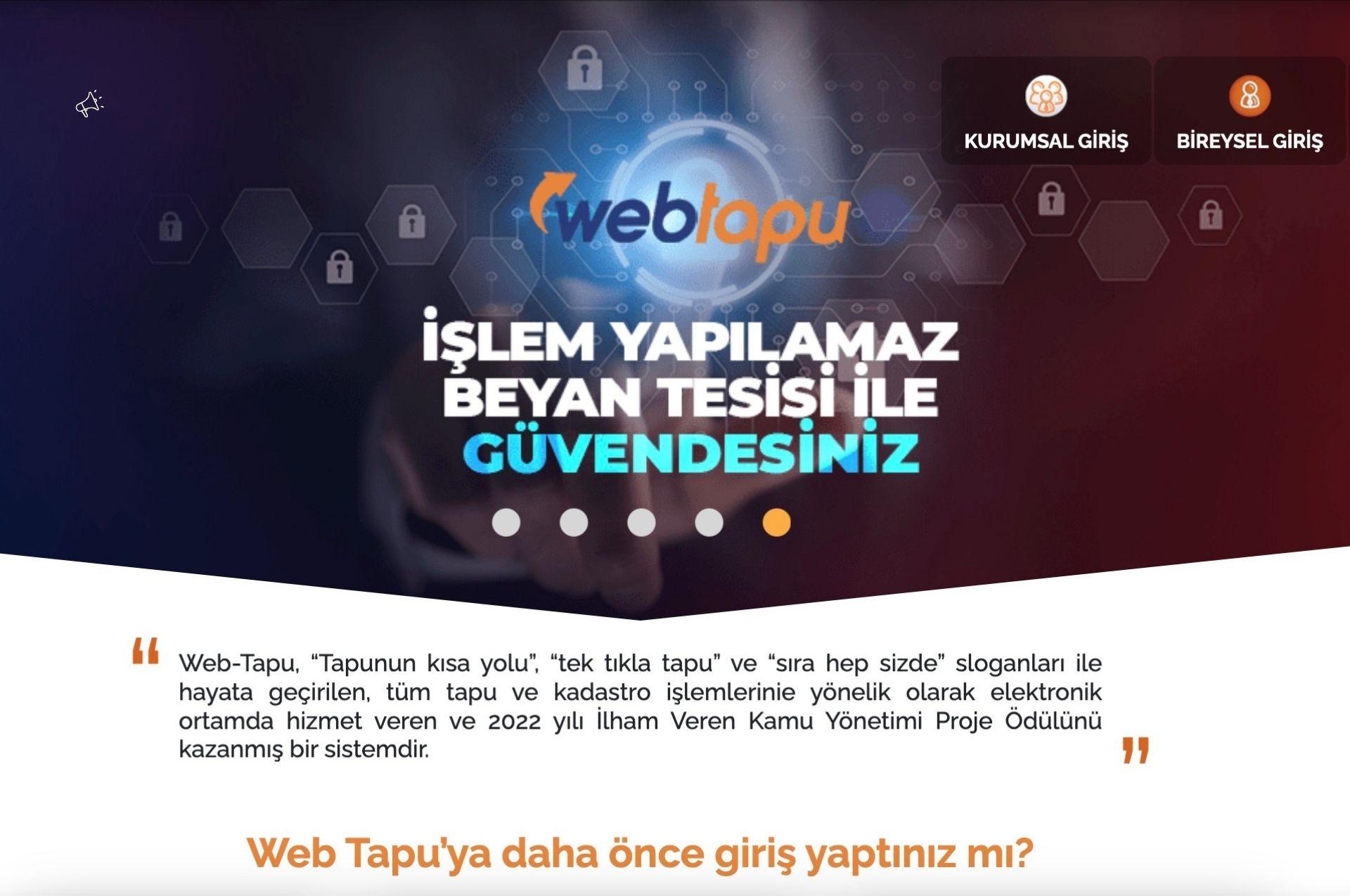 Web Tapu Nedir?