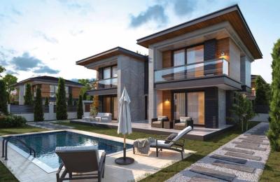 Silivri Satılık Villa, Müstakil Ultra Lüks, 4+1, 325m2, Otoparklı, Müstakil Havuzlu!